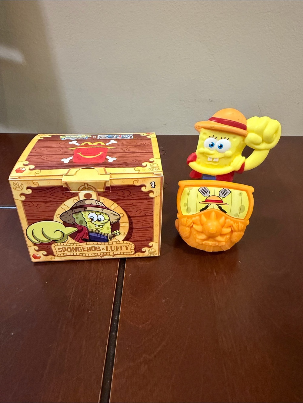 McDonald's SpongeBob X One Piece Sponge Bob X Luffy New Happy Meal #1 2026